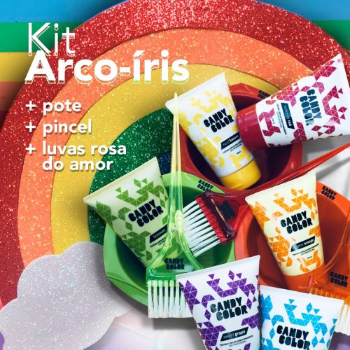 Tonalizantes para cabelo colorido arco-iris